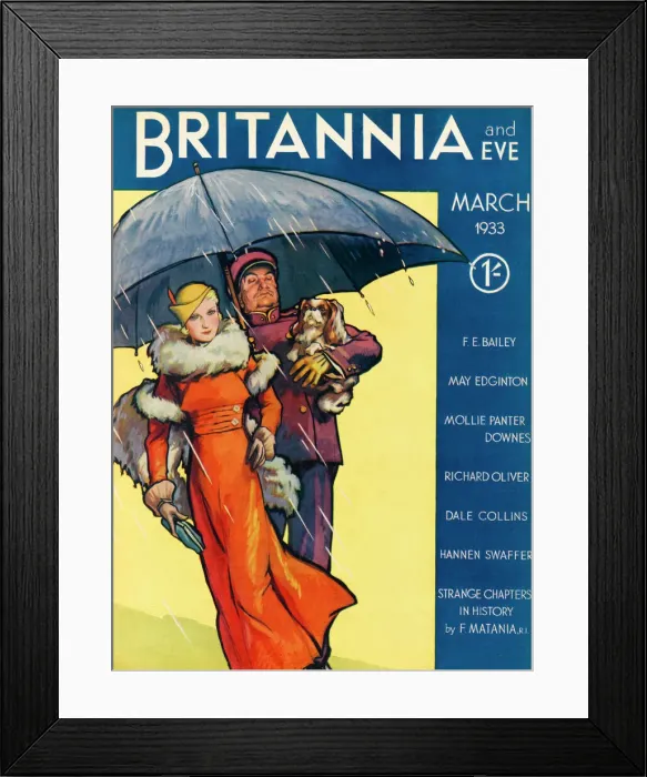 Framed Print : Britannia and Eve magazine, March 1933