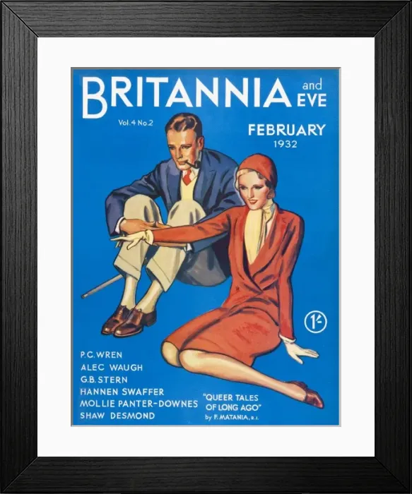 Framed Print : Britannia and Eve front cover, February 1932