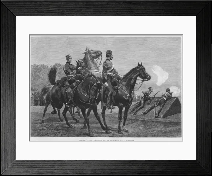 Framed Print : Yeoman cavalry competition for the Loyd Lindsay Cup