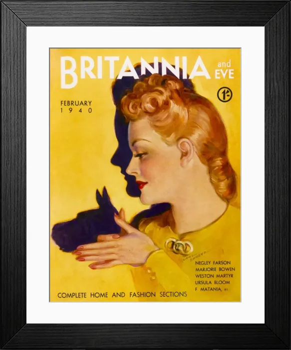 Framed Print : Britannia and Eve magazine, February 1940 Framed Print : Britannia and Eve magazine, February 1940