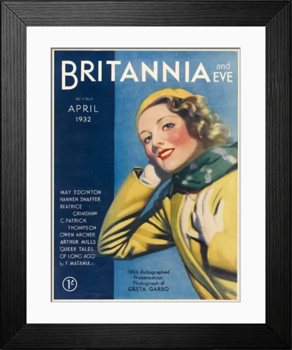 Framed Print : Britannia and Eve front cover, April 1932 Framed Print : Britannia and Eve front cover, April 1932