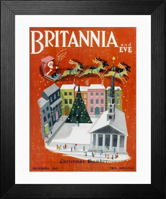Framed Print : Britannia and Eve front cover, December 1953 Framed Print : Britannia and Eve front cover, December 1953