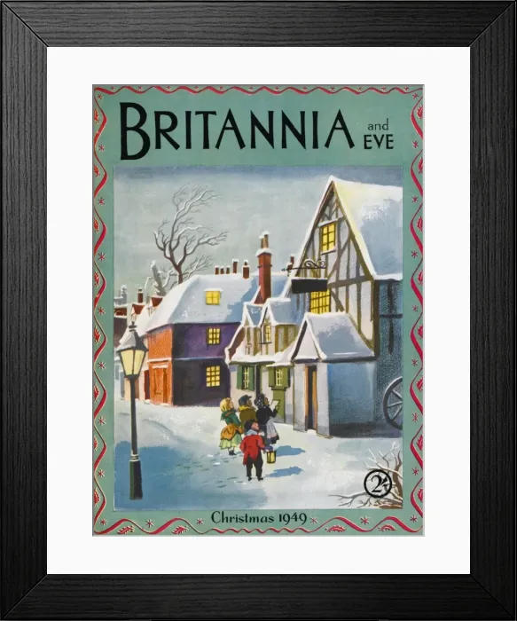 Framed Print : Britannia and Eve front cover, Christmas 1949 Framed Print : Britannia and Eve front cover, Christmas 1949