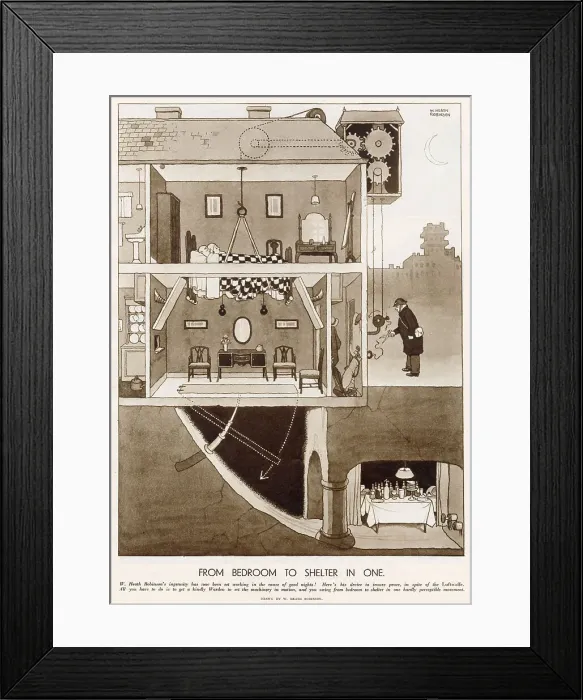 Framed Print : From Bedroom to Shelter in One Framed Print : From Bedroom to Shelter in One