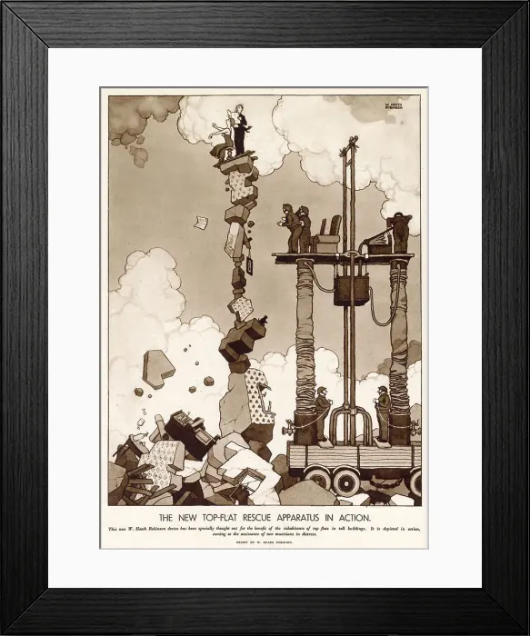 Framed Print : The New Top-Flat Rescue Apparatus in Action Framed Print : The New Top-Flat Rescue Apparatus in Action