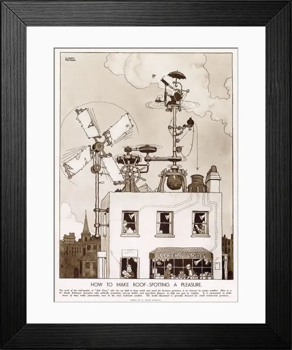Framed Print : How to Make Roof-Spotting a Pleasure Framed Print : How to Make Roof-Spotting a Pleasure