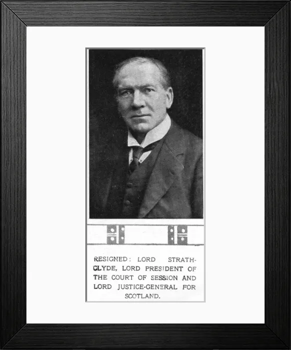Framed Print : 1st Baron Strathclyde Framed Print : 1st Baron Strathclyde