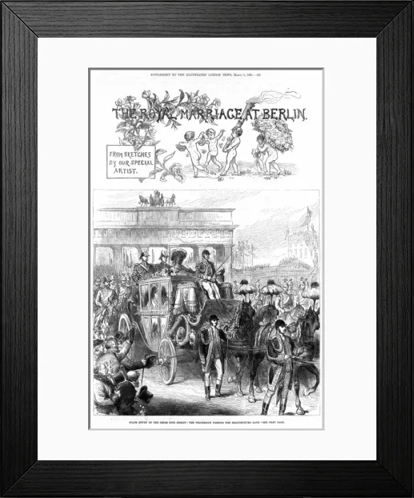 Framed Print : Wedding of Prince Wilhelm of Prussia Framed Print : Wedding of Prince Wilhelm of Prussia
