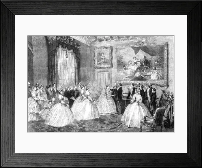 Framed Print : Marriage of Princess Alice to Prince Louis Framed Print : Marriage of Princess Alice to Prince Louis