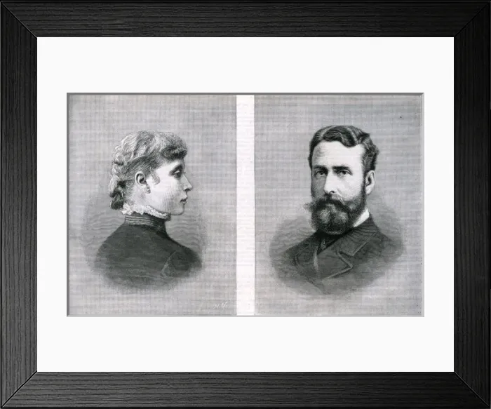 Framed Print : Princess Victoria of Hesse and Prince Louis Battenberg