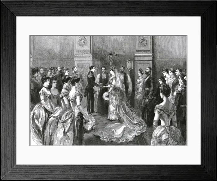 Framed Print : Marriage of Irene of Hesse and Henry of Prussia