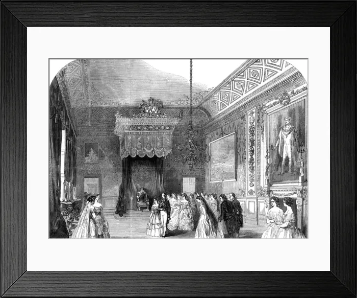 Framed Print : The procession of the royal wedding party, 1858 Framed Print : The procession of the royal wedding party, 1858