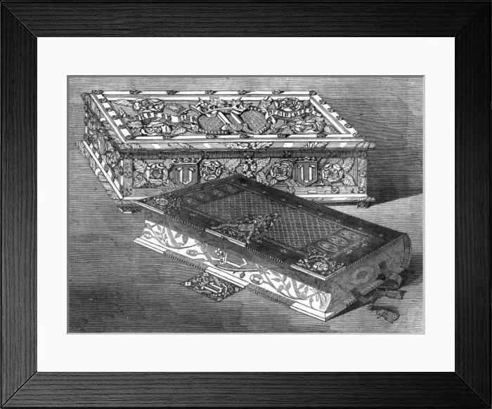Framed Print : The wedding bible given to the Princess Royal Framed Print : The wedding bible given to the Princess Royal