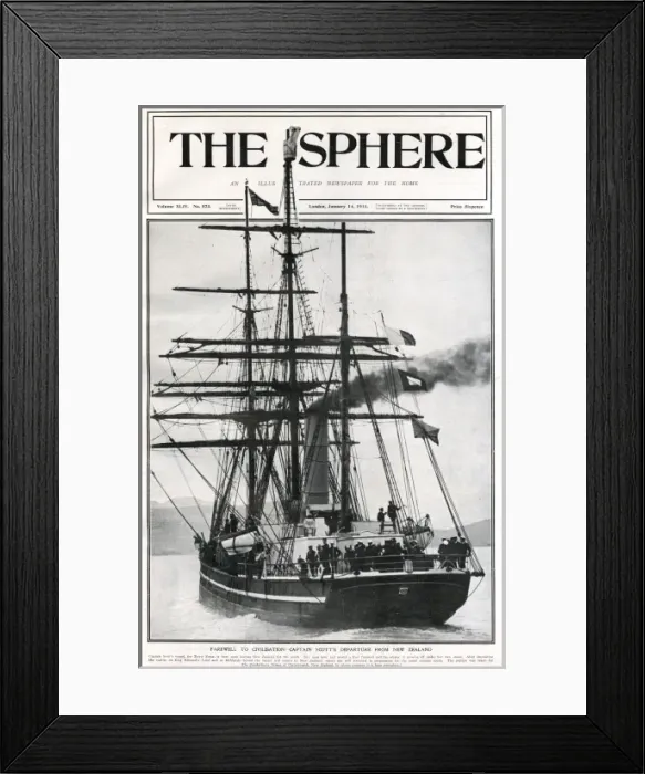 Framed Print : Terra Nova on front cover of The Sphere Framed Print : Terra Nova on front cover of The Sphere