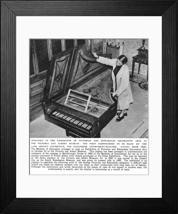 Framed Print : Harpsichord by Arnold Dolmetsch Framed Print : Harpsichord by Arnold Dolmetsch