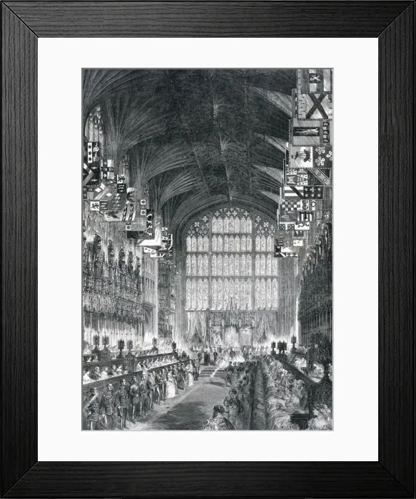 Framed Print : Royal wedding ceremony 1863 Framed Print : Royal wedding ceremony 1863