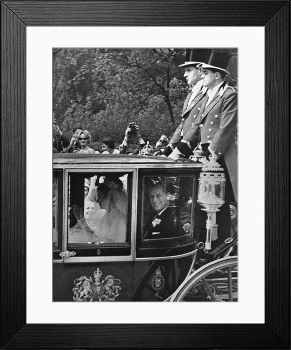 Framed Print : Princess Margaret on her way to Westminster Abbey Framed Print : Princess Margaret on her way to Westminster Abbey