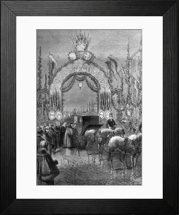 Framed Print : Royal wedding 1863 - address of Mayor of Windsor Framed Print : Royal wedding 1863 - address of Mayor of Windsor