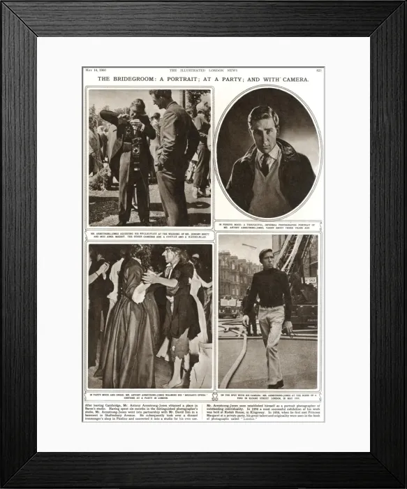 Framed Print : Anthony Armstrong Jones - portrait of the bridegroom