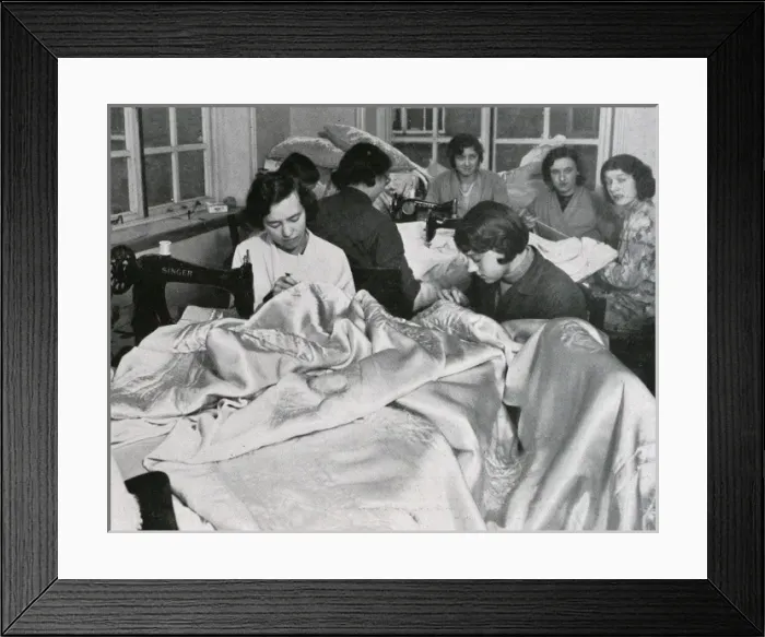Framed Print : Royal Wedding Presents - satin blankets Framed Print : Royal Wedding Presents - satin blankets