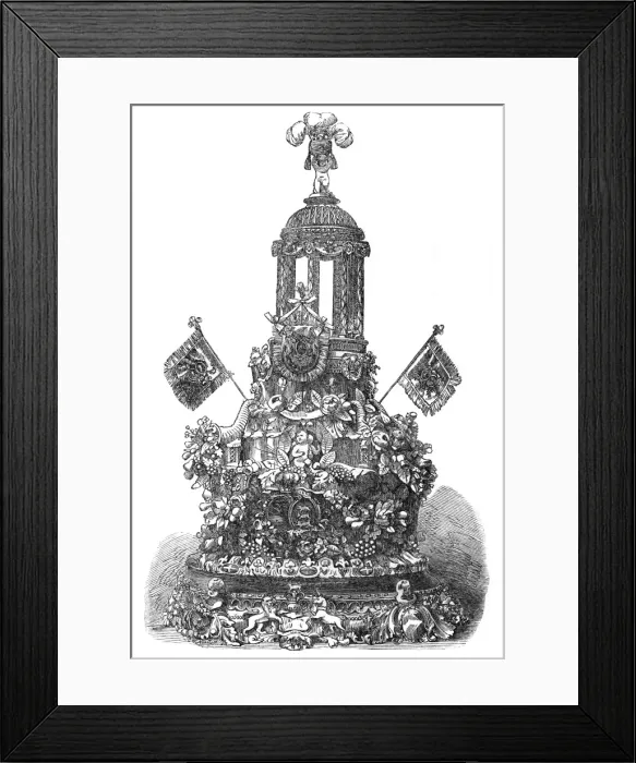 Framed Print : Royal wedding 1863 - a cake of colossal proportions Framed Print : Royal wedding 1863 - a cake of colossal proportions