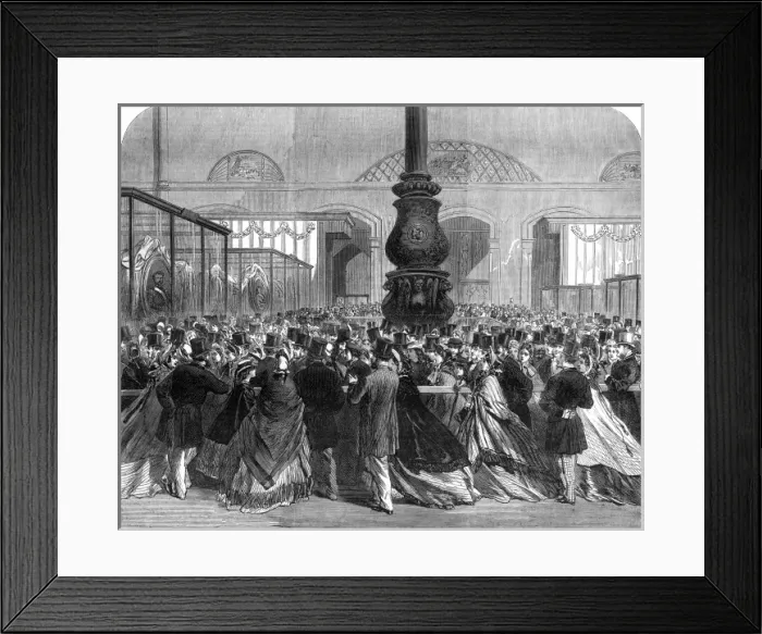Framed Print : Royal wedding 1863 - exhibition of gifts Framed Print : Royal wedding 1863 - exhibition of gifts
