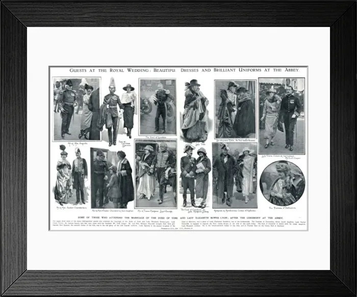 Framed Print : Guests at the Royal Wedding Framed Print : Guests at the Royal Wedding