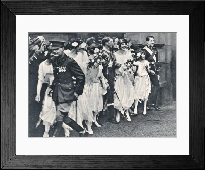 Framed Print : Royal Wedding 1923 - the Rose-Leaf Gauntlet Framed Print : Royal Wedding 1923 - the Rose-Leaf Gauntlet