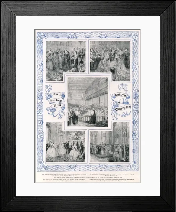 Framed Print : The weddings of Queen Victorias children Framed Print : The weddings of Queen Victorias children