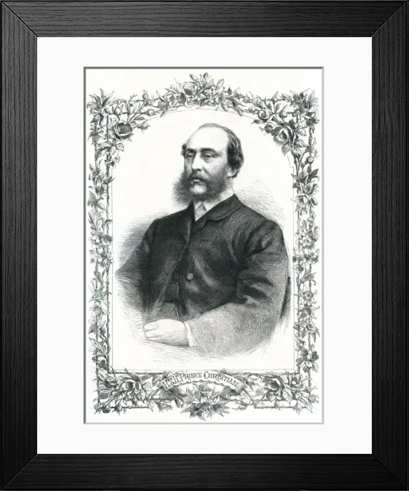 Framed Print : Prince Christian of Schleswig-Holstein