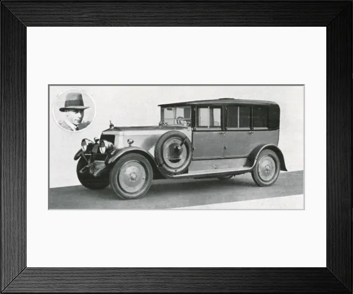Framed Print : Royal Wedding 1923 - the honeymoon car