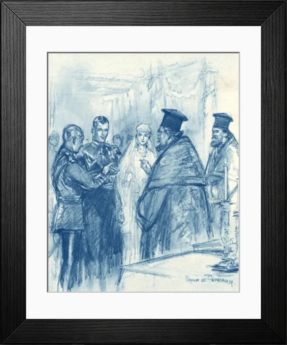 Framed Print : Royal Wedding 1934 - Greek Orthodox Ceremony Framed Print : Royal Wedding 1934 - Greek Orthodox Ceremony