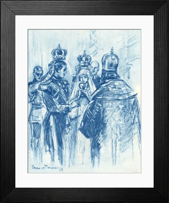 Framed Print : Royal Wedding 1934 - Greek Orthodox Ceremony Framed Print : Royal Wedding 1934 - Greek Orthodox Ceremony
