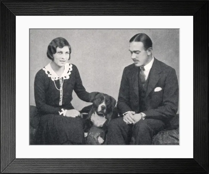 Framed Print : Captain Henry and Lady May Abel Smith