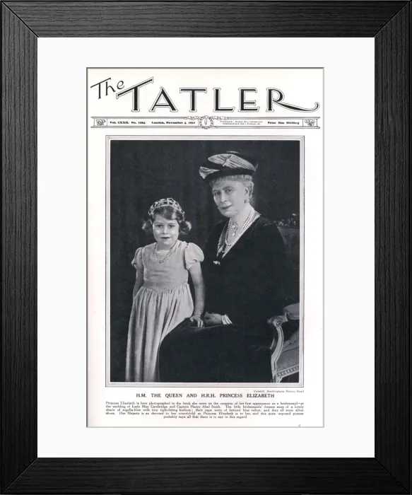Framed Print : Cambridge-Abel Smith Balcombe wedding, 1931 Framed Print : Cambridge-Abel Smith Balcombe wedding, 1931