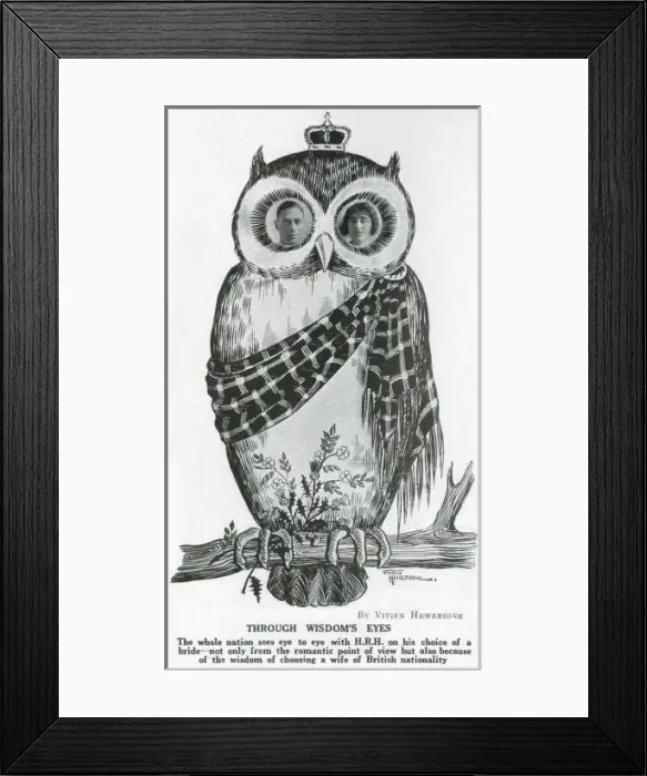 Framed Print : Royal Wedding 1923 - Through Wisdoms Eyes Framed Print : Royal Wedding 1923 - Through Wisdoms Eyes
