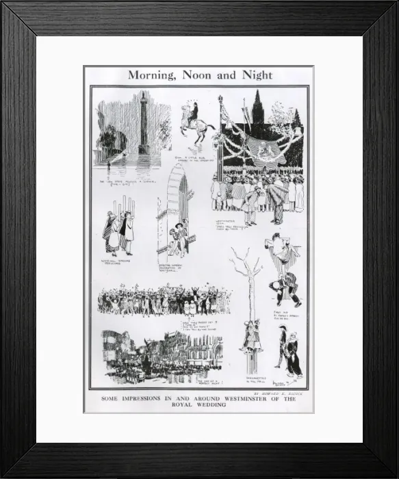 Framed Print : In and Around Westminster during the Royal Wedding