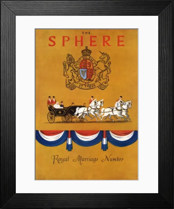 Framed Print : The Sphere Royal Marriage Number 1947 Framed Print : The Sphere Royal Marriage Number 1947