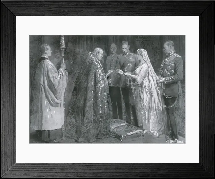 Framed Print : Wedding of Princess Mary and Viscount Lascelles, 1922 Framed Print : Wedding of Princess Mary and Viscount Lascelles, 1922