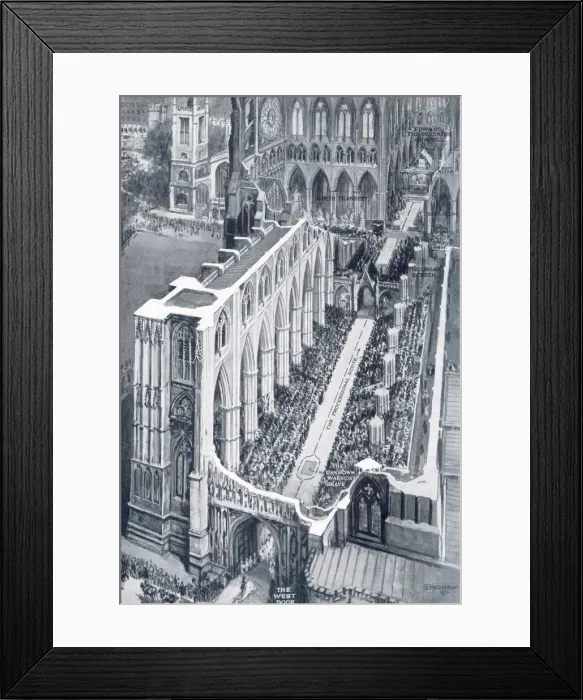 Framed Print : Westminster Abbey interior on wedding day Framed Print : Westminster Abbey interior on wedding day