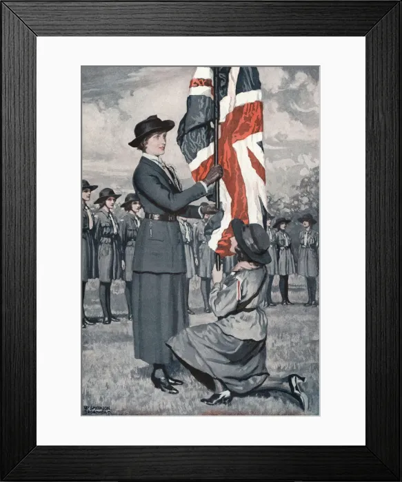 Framed Print : Princess Mary as a Girl Guide Commissioner Framed Print : Princess Mary as a Girl Guide Commissioner