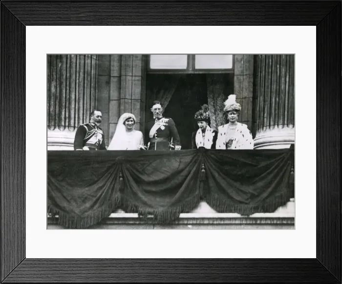 Framed Print : Buckingham Palace balcony after wedding of Princess Mary Framed Print : Buckingham Palace balcony after wedding of Princess Mary