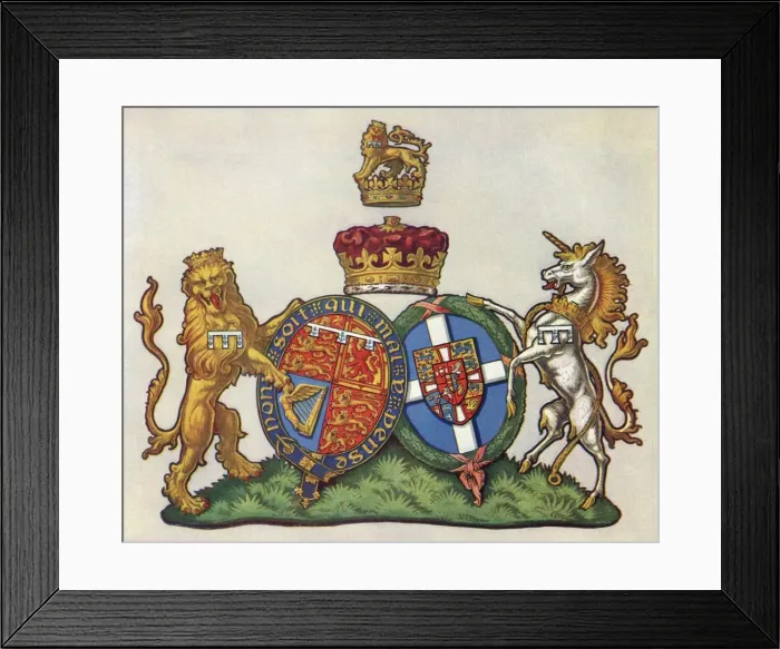 Framed Print : The Heraldry of the Duke and Duchess of Kent Framed Print : The Heraldry of the Duke and Duchess of Kent