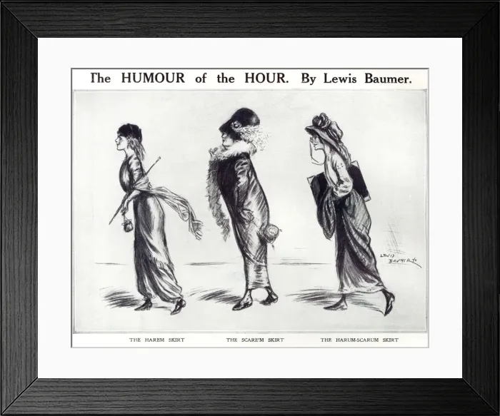 Framed Print : The harem skirt, the scare m skirt, the harum-scarum skirt Framed Print : The harem skirt, the scare m skirt, the harum-scarum skirt