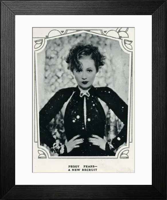 Framed Print : Peggy Fears 1934 Framed Print : Peggy Fears 1934