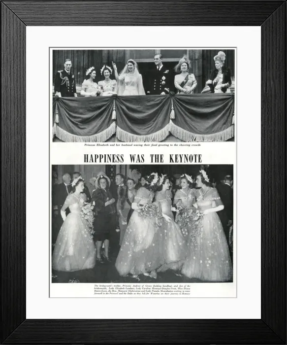Framed Print : Royal Wedding 1947 Framed Print : Royal Wedding 1947