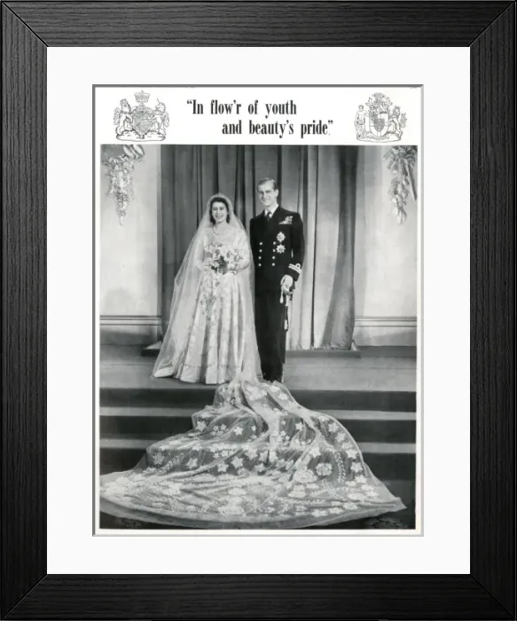 Framed Print : Royal Wedding 1947