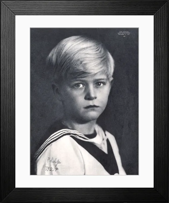 Framed Print : Prince Philip, Duke of Edinburgh in 1927 Framed Print : Prince Philip, Duke of Edinburgh in 1927