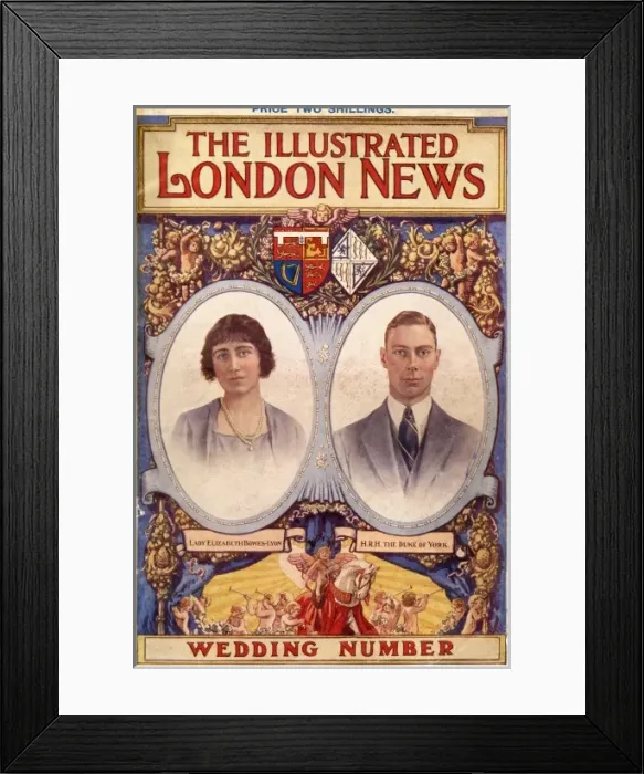 Framed Print : Royal Wedding 1923 - ILN front cover Framed Print : Royal Wedding 1923 - ILN front cover