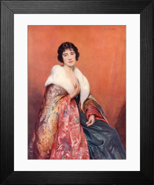 Framed Print : Lady Elizabeth Bowes-Lyon Framed Print : Lady Elizabeth Bowes-Lyon